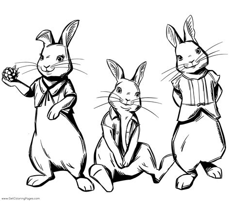Fun, printable, free coloring pages can help children develop important skills. Peter Rabbit Movie Coloring Pages - GetColoringPages.com