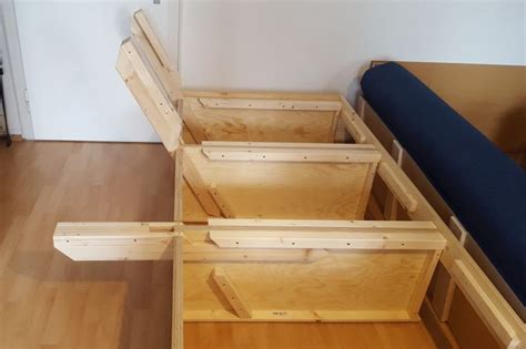 This extremely elegant and sophisticated convertible sofa bed has been designed and constructed to become the centerpiece after it arrives in the living room. DIY Convertible Sofa Bed with Storage
