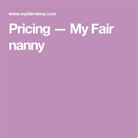 pricing — my fair nanny manhattan wedding nanny chicago wedding