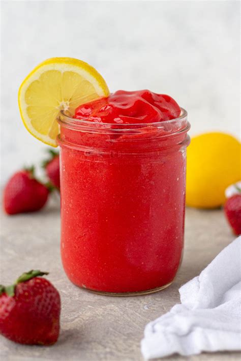 Frozen Strawberry Lemonade Slushie Plantily