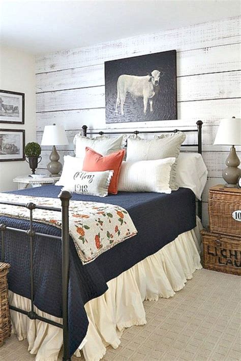 Gorgeous 50 Farmhouse Bedroom Design And Decor Ideas Country Style