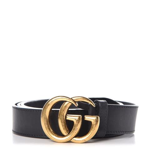 Gucci Calfskin Double G 30mm Belt 100 40 Black 291055 Fashionphile