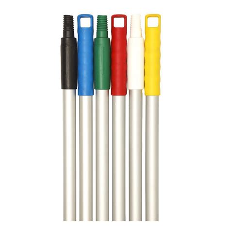Colour Coded Broom 450mm Heavy Duty Aluminium Plastic Thread Handle