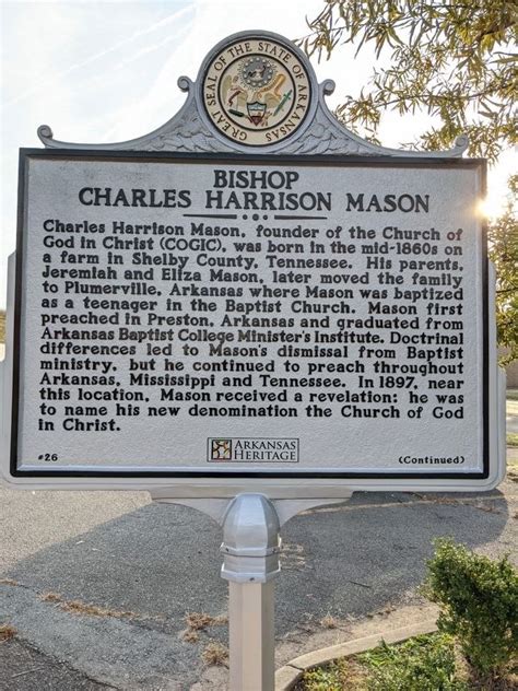 Bishop Charles Harrison Mason Historical Marker