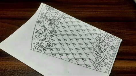 Heavy Sleeves Maggam Work Design On Tracing Paper Aari Work