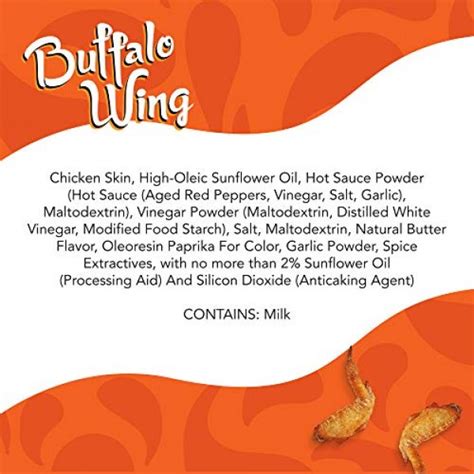 Chick N Skin Fried Chicken Skins Buffalo Wing Flavor