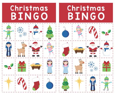 7 Best Christian Printable Christmas Bingo Sheets