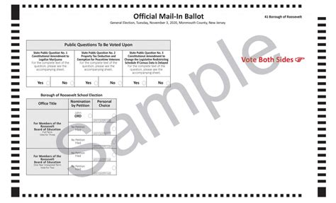 Registered republicans only inscritos como republicanos solamente. Roosevelt Borough 2020 Sample Ballot | The Source