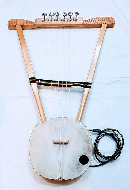 Ethiopian Traditional Musical Instruments Kirar With A Port Of Mic