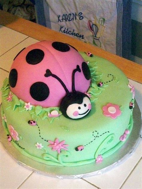Pink Ladybug Cake Ladybug Cake Ladybug Cakes Girly Cakes