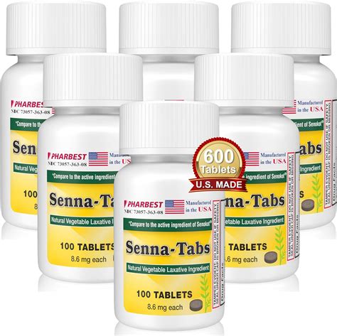 Buy Ulai Senna Tablets 100 Ct Natural Vegetable Laxative [made In Usa] Laxatives For