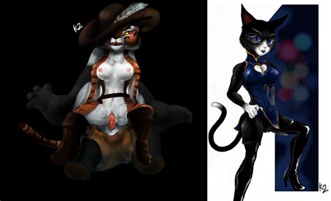 Rule 34 Anthro Boots China Dress Crossover Feline Female Fur Furry