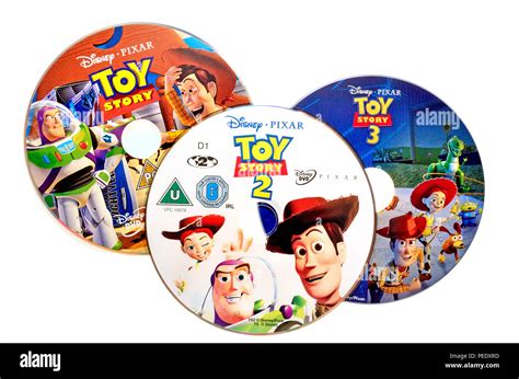 Toy Story Films 1 2 And 3 On Dvd Stock Photo Alamy