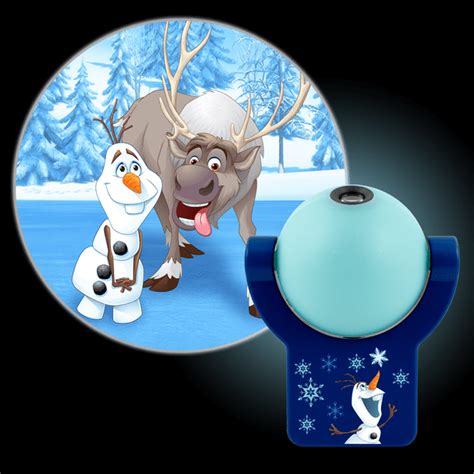 Projectables Disneys Frozen Led Plug In Night Light Olaf And Sven