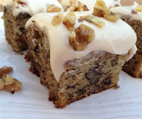 (coming from the lady who talks. Banana Walnut Rum Cake with Cream Cheese Frosting
