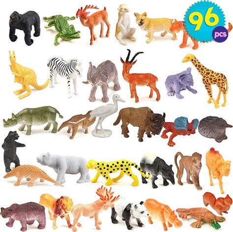 100 Wild Animals Zoo Safari Farm Playset Toy Animal Figures Party Bag