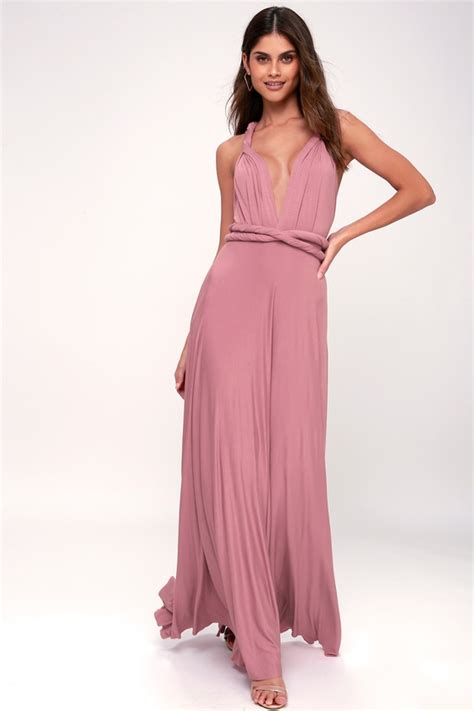 Mauve Bridesmaid Dress Convertible Dress Infinity Dress Lulus