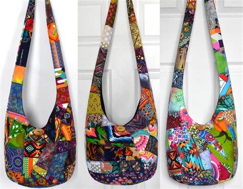 Hippie Hobo Sling Crossbody Bag Sewing Pattern Literacy Ontario