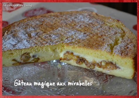 Gâteau magique aux mirabelles