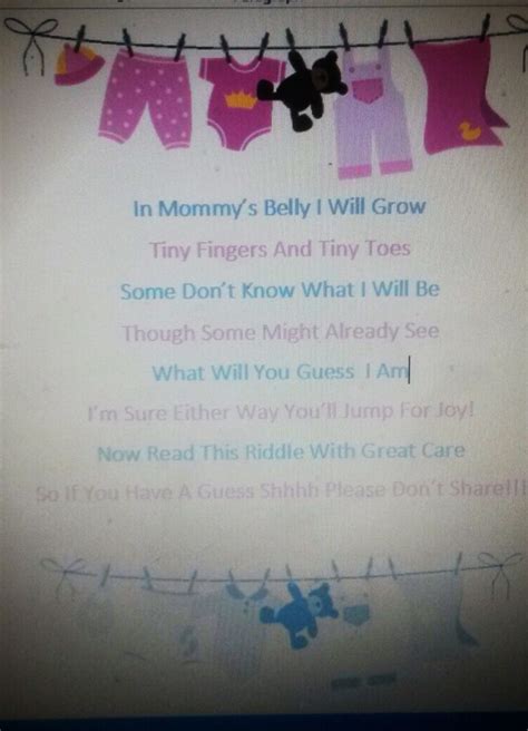 Keep your guests guessing by using a riddle to reveal the gender. 15 best My gender reveal party images on Pinterest | Gender reveal, Gender reveal parties and ...