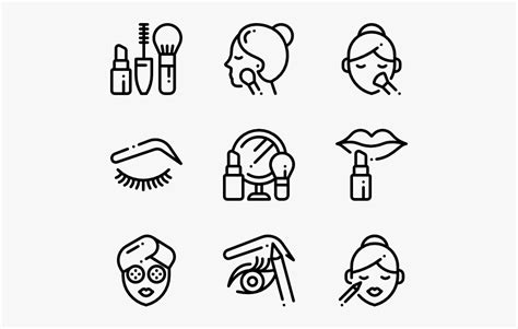 Beauty Vector Cosmetic Makeup Icon Transparent Background