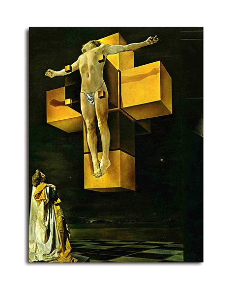 Salvador Dali Crucifixion Canvas Wall Art Print Various Etsy