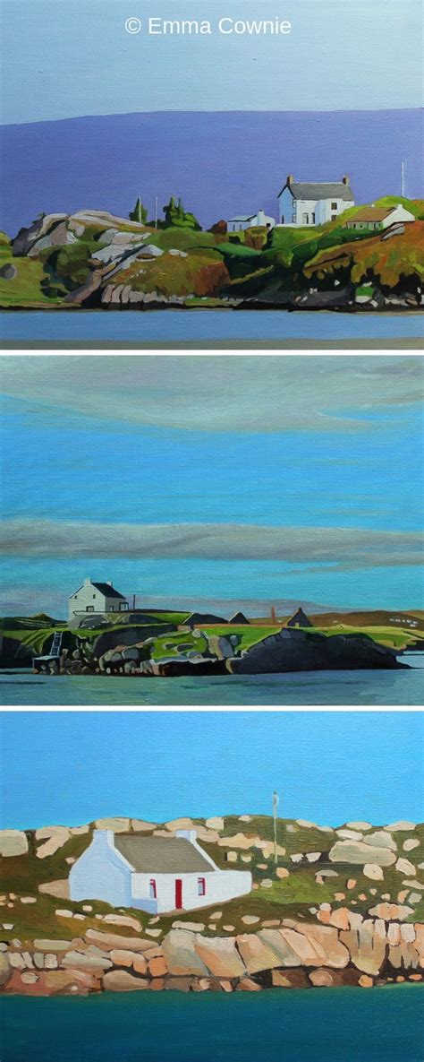 Donegal Paintings Ireland Landscape Illustration Coastal Painting