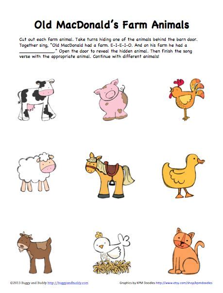 Template Free Printable Farm Animal Cutouts Free Farm Animal