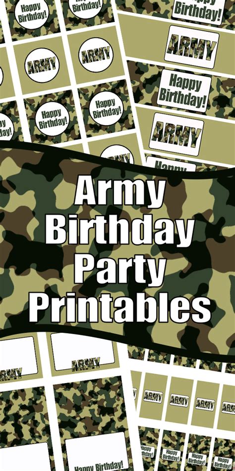 Army Birthday Party Printables - Woo! Jr. Kids Activities