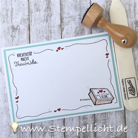 Wir zeigen euch, wie ihr in wenigen schritten ein individuelles foto. Kreiert mit Liebe Doodle-Rand-Karten mit Stampin´Up ...