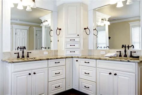 Stunning L Shaped Bathroom Vanity Sets Photo Gallery