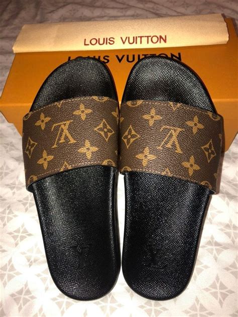 Maybe you would like to learn more about one of these? Brand new Women size 7 Louis Vuitton slides with beautiful ...