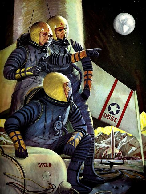 The Vault Of The Atomic Space Age Vintage Space Art Sci Fi Art
