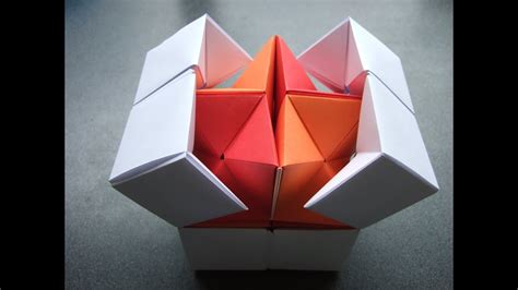Origami Action Origami Double Star Flexicube David Brill