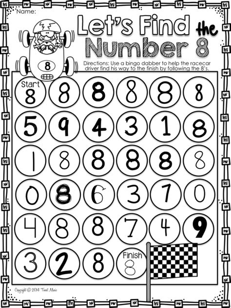 Preschool Math: All About The Number 8 Worksheets | 99Worksheets