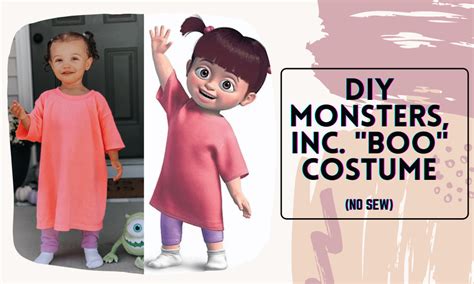 Diy Monsters Inc Boo Costume No Sew Brooke Angelique