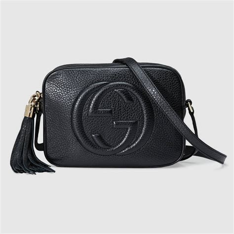 Gucci Soho Small Leather Disco Bag In Smooth Calfskin Leather Lulux