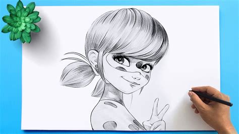 How To Draw Miraculous Ladybug Miraculous Ladybug Drawing Step By