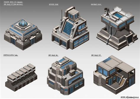 Isometric Game Concepts Nicholas Lim In 2022 Scifi Building Sci Fi