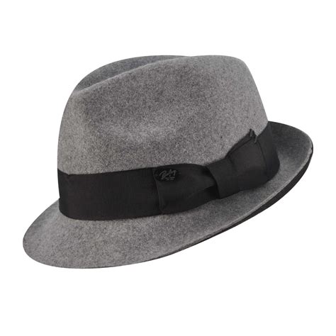 Bailey Of Hollywood Mens Grey Black Fedora Hat Overstock Shopping