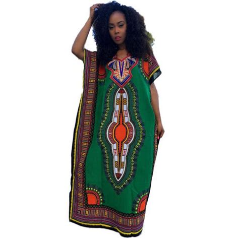 New Style Maxi Dress Women Fashion African Print Long Dress Casual