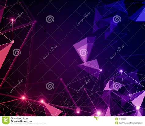 Dark Pink Polygonal Pattern Stock Illustration Illustration Of Mesh