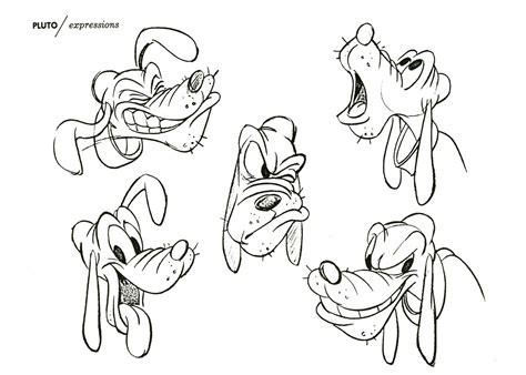 567x800 learn how to draw pluto face from mickey mouse clubhouse (mickey. Pluto - Model Sheets | Traditional Animation