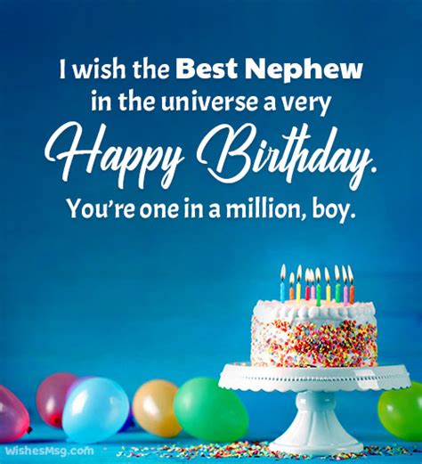 60 Happy Birthday Wishes For Nephew Wishesmsg