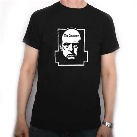 Aleister Crowley Occult T Shirt Pagan Metal Ouija Occult Ozzy Black