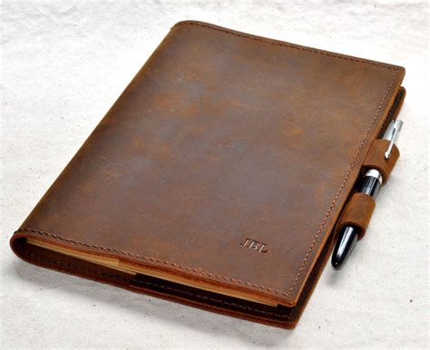 Refillable Leather Journal Notebook Leather Book Cover Etsy