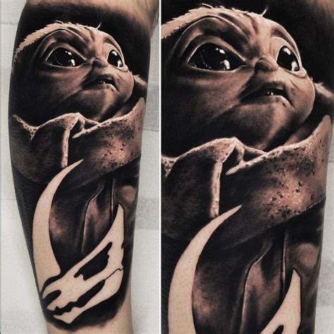 25 Baby Yoda Tattoos For That Mandalorian Fans Will Love Cutest