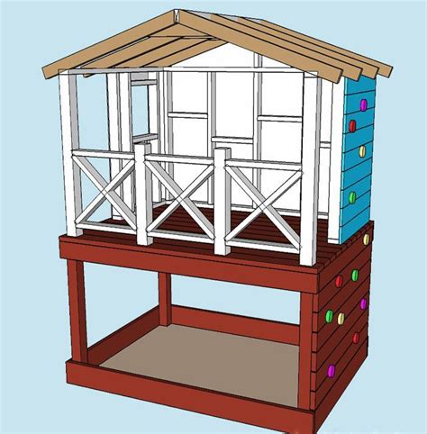 Stilt House For Children To Build In The Garden Itself Instructions