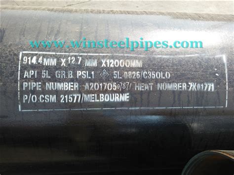 36 Inch Steel Pipe 914 Lsaw Steel Pipe Winsteel Group