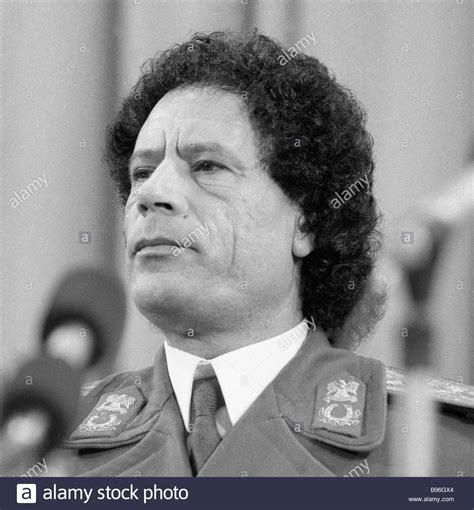 Colonel Muammar Qaddafi Libyan Revolutionary Leader Stock Photo Alamy